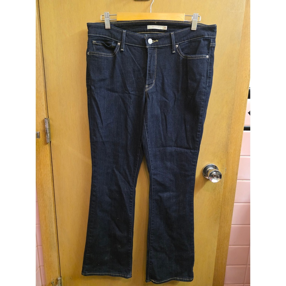 Lot of 2 Levi's 715 Bootcut Jeans Dark Wash Indigo Denim 32x30 Womens